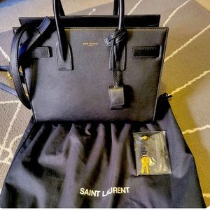YSL black Baby Sac de Jour
